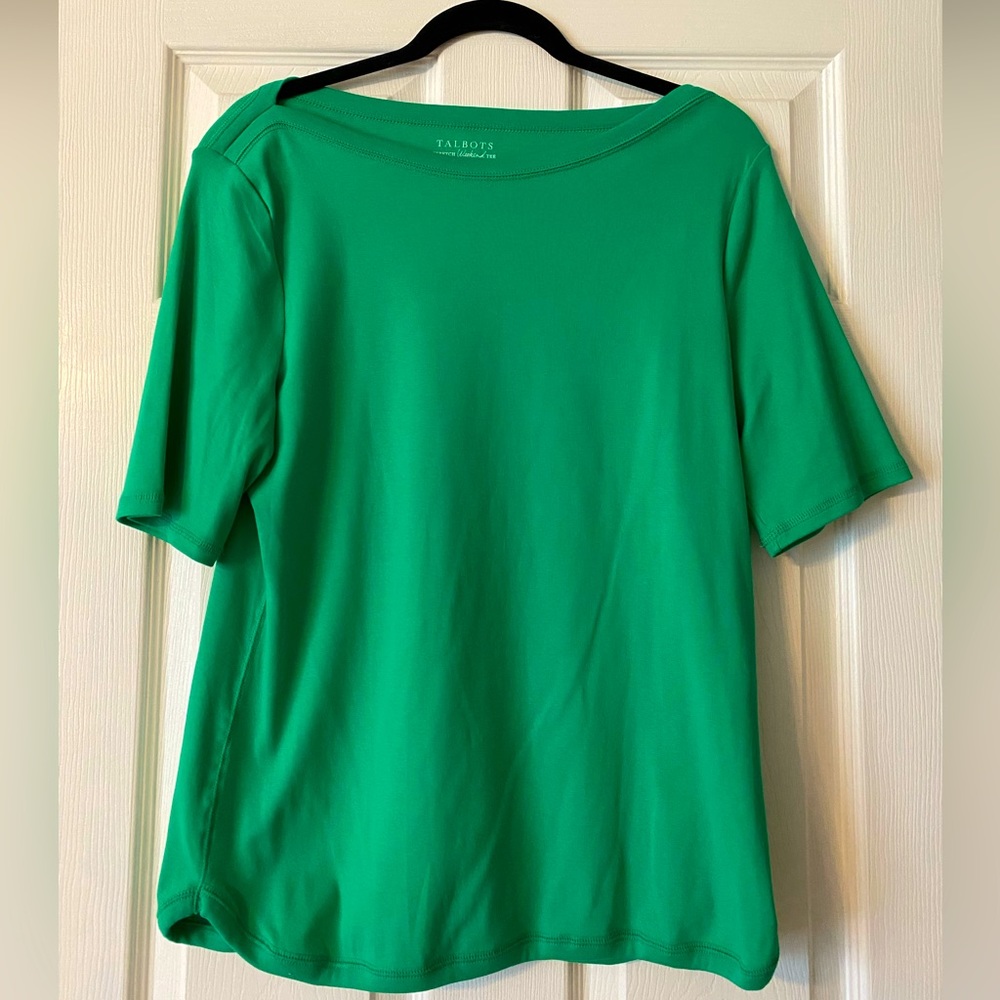 Talbots cotton/spandex short sleeve shirt